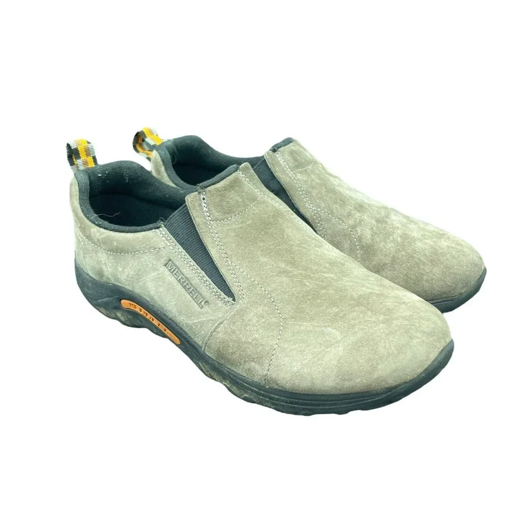 Merrell Jungle Moc Shoes Boys 6.5 M Tan Leather Clogs J95635 Loafers